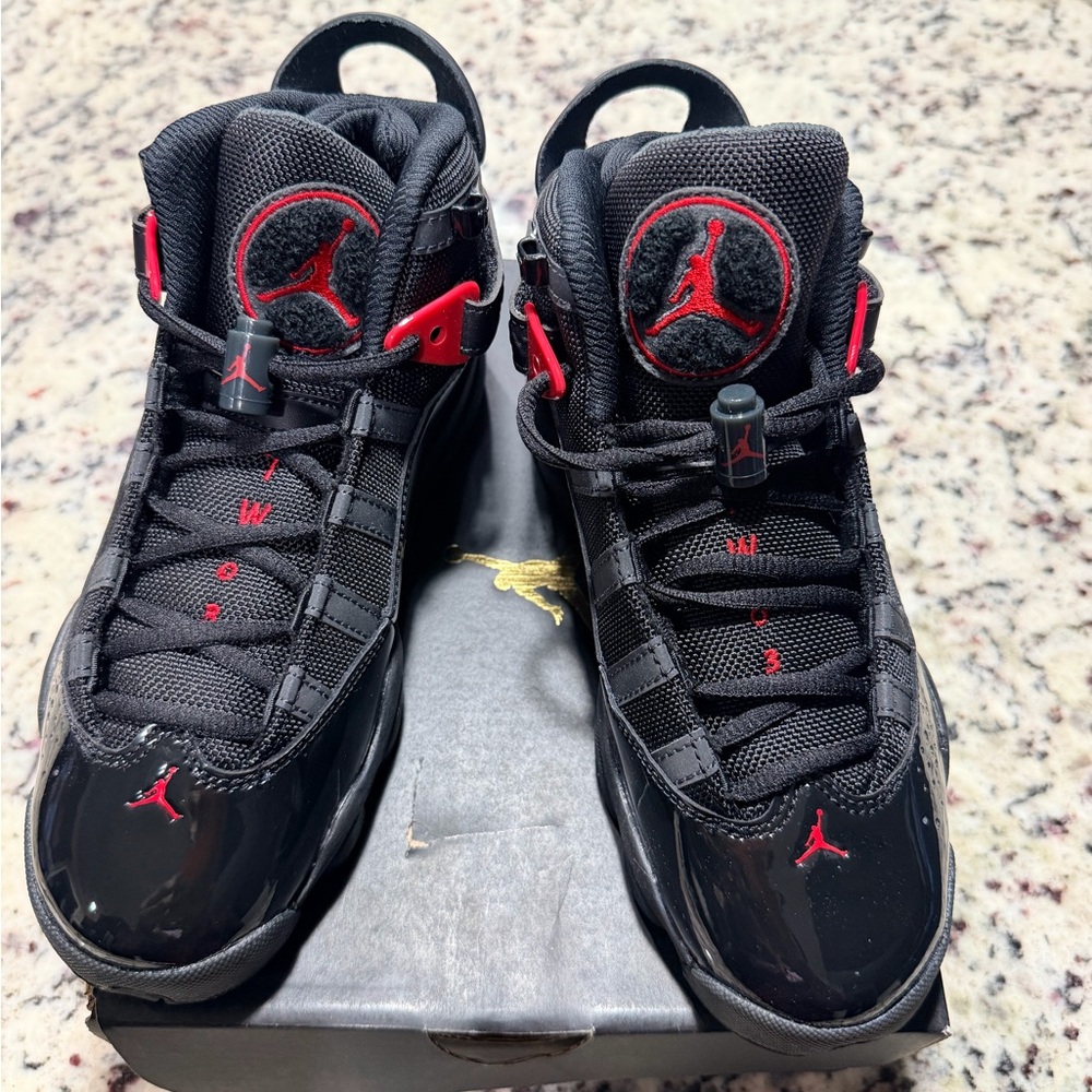 Jordan Black and Red 6 Rings